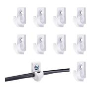 Générique String Light Hooks, Outdoor Light Clips, 1,97 pollici Impermeabile Heavy-Duty Holders, Stabile Curtain Support for Backyard Holiday Decor and Indoor Styling, Pp Material, White