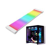 Générique Striscia PC ARGB, cavi | Cavo di estensione con manicotto per cavo PC, banda ARGB - Cavo RGB a banda, componenti interni Super luminosi, adattatore connettore colorato
