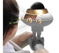 Générique Stroller Fan - Space Octopus Bladeless Cooling Fan 3-Speed Adjustable Cooling Device, Stroller Fan for Home Travel Use, Safe & Quiet, Easy to Clip & Charge, Perfect for Summer Comfort