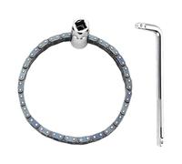 Générique Strumento di filtro per camion, torque Ratcheting regolabile, 12,5 mm, filtro spanner a doppio canale, strumenti di manutenzione per camion, pickup, veicoli, cromo vanadio acciaio