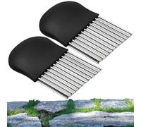 Générique Strumento di Weeder, Spazzole chiare Brush Erbe,Set di attrezzi per prati Weeds 2 - Marciapiede in Acciaio Inox Crack Weeder Manual Deck Crevas