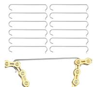 Générique Strumento per catena della bicicletta - 12 pezzi strumento catena bicicletta montagna acciaio inossidabile | kit di manutenzione e riparazione per garage borsa degli attrezzi strada