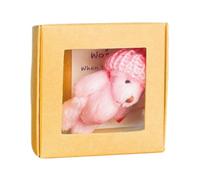 Générique Stuffed Bear, Plush Animal, Handmade Gift, Soft Companion, 3,35 x 1,57 pollici, Boxed Presentazione, Uplifting Decor for Women, Men, Kids, Home Display, Oro Positivo Incoraggiamento