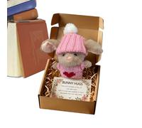 Générique Stuffed Bunny Toys - Soft Bunny Toys, Portable Hugging Companion Doll | Piccolo giocattolo stuffed per ragazza ragazzo di Natale, Easter Valentines Indoor Desk Sofà Car