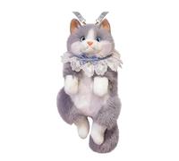 Générique Stuffed Cat Backpack, Plush School Bag, Cute And Fun Design For Elementary Children, Soft Fabric, School Accessory Feature, Boys Girls Students Travel Sports Beach Daycare, grigio, Se