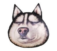 Générique Stuffed Dog Shape Pillow | Peluche Husky Head Cushion Throw Pillow, Soft Decorative Pillows for Home, Ufficio, Apartment, Hotel, College Dorm Room, Farmhouse, Car Interior & Living Room