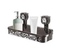 Générique Suction Cup Shower Shelf, Soap Dish, Sponge Holder, No-Drill Storage Rack with Drainage Holes, Wall-Mounted Organizer 12,99 x 5,91 x 7,09 Inches for Kitchen, Bathroom and Dorm Decor