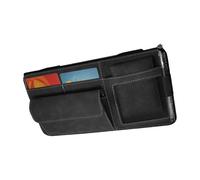 Générique Sun Visor Organizer, Multi-Pocket Automotive Storage Pouch, Compact Interior Car Bag, 6,42 x 12,8 pollici Truck SUV Visor Accessory, Ideal for Cars, Vehicle, Trucks and Travel, Black