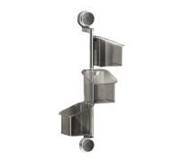 Générique Supporto a, organizer multiuso senza foratura, scatola di cipolla, aglio, girevole, con scolapiatti, bagno doccia, cucina, ripiano fori di scarico