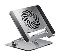 Générique Supporto elevatore per computer portatile - Base portatile in acciaio al carbonio,Supporto di raffreddamento per notebook - per tablet PC ufficio casa viaggio lettura lavoro