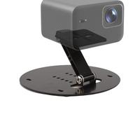 Générique Supporto per proiettore - Supporto per proiettore da scrivania con regolazione a 180 gradi con piedino, accessorio per computer solido per viaggi, campeggio, cinema all'aperto e sala