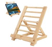 Générique Supporto per tablet - legno, supporto per libro regolabile, supporto per telefono cellulare e Delivre Dee cucina con foro di scarico, supporto Dee Lettura per tablet PC, Detablette Decuisine