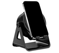 Générique Supporto per telefono con altoparlante - Altoparlante di supporto a induzione con leggero, rotazione a 360 gradi Interazione di rilevamento intelligente elettronico per viaggiare all'aperto