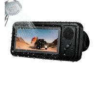 Générique Supporto per telefono impermeabile per doccia, supporto girevole a 360° con altoparlante - supporto per telefono montato a parete - per specchio bagno, lavagna bordo, parabrezza