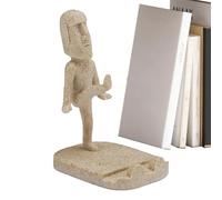 Générique Supporto per telefono in resina, supporto per telefono con statuetta in resina per isola di Pasqua portatile, decorazione da tavolo divertente per la casa, tavolo