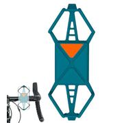 Générique Supporto per telefono per bicicletta - Supporto per telefono da bicicletta, in silicone ad alta elasticità antiscivolo supporto regolabile girevole a 360 gradi portatile per manubrio