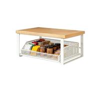 Générique Supporto portaoggetti per forno a microonde, scaffale a 2 livelli, organizer per bustine di tè, per casa, dormitorio, soggiorno, ufficio