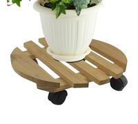 Générique Supporto Rotolante per Ruote per Supporto per Skateboard Fiorito Carrello in Legno con Ruote Grandi Rotoli per Giardini Balcone Corsi