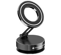 Générique Supporto telefonico, supporto per smartphone, supporto girevole, montaggio di suczione, angolo regolabile, 2,44 x 1,57 pollici per auto Dashboard, SUVs, Truck, Black, Silver