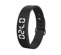 Générique Sveglia orologio vibrante | promemoria ricaricabile con timer, orologio portatile contatore di calorie e passi | per adulti, coppie, quotidiano, sonno, viaggio, casa, letto, camera, riunione