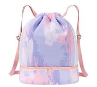Générique Swim Equipment Bag, Waterproof Drawstring Backpack, Wet Dry Divider Sack, Foldable Gym Pool Tote for Vacation, Swimming, Travel, Campeggio, Sport, Beach, Allenamento, Allenamento
