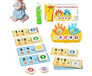 Générique Tabella di conteggio delle dita per - Giocattoli di risveglio, gioco di apprendimento dei numeri, regalo per la scuola a casa, serate in famiglia, asilo estivo campo
