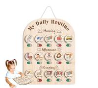 Générique Tabella di routine per bambini | Organizzatore giornaliero di mattina e sera - Tavoli in legno per scuola materna in aula