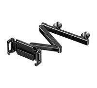 Générique Tablet Holder Car, Headrest Mount Stand, 360° Rotating Phone Clamp, Black, Adjustable Secure Grip Design, Sturdy, Backseat Organizer, for Auto Truck Most Smartphones Tablet Use