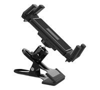 Générique Tablet Holder, Tabletop Phone Mount, Supporto portatile a morsetto regolabile, regolabile con angolo di visualizzazione e presa stabile per letto, lettura, streaming, viaggio, trekking