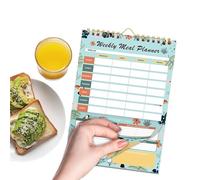 Générique Taccuino per pianificatore di pasti | Blocco note vintage di dieta e benessere con pagine staccabili per donne,Organizzatore di pasti sani per famiglie adulti adolescenti e coppie
