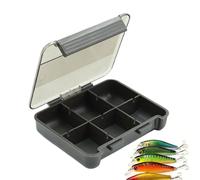 Générique Tackle Box Organizer, Portable Fishing Tackle Storage, Waterproof, Secure Snap Buckle, Dustproof Container with Multi-Grid Design for Trout, Bass, Catfish, Outdoor, Kayak, 10,2 x 8,7 x 2,4
