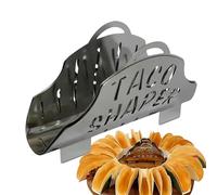 Générique Taco Shell Mold, Stainless Steel Corn Press, Oven Air Fryer Compatible, Nonstick Stackable Design, 1 Pack Silver Tool for Mexican Kitchen Cooking Meal Prep Kitchen Use, Grigio