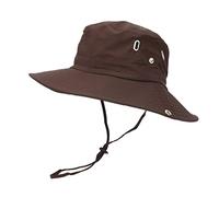 Générique Taglia S Secchio a tesa larga Cappello da sole Boonie Cappelli da pesca Escursionismo Cappelli Pieno per Uomini e Donne Caratteristiche: Aperto Bocca, marrone, Taglia unica