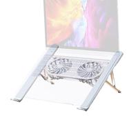 Générique Tappetino di raffreddamento per computer - Supporto per ventilatore pieghevole a doppio ventilatore per computer portatile per dispositivo da 13 a 21 pollici | Tappetino antiscivolo per