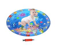 Générique Tappetino per acqua per gatti - Tappetino sensoriale d'acqua per animali da compagnia, rinfrescante gonfiabile, 100 x 100 cm, con pompa per giardino, esterno, interno, cuccioli di gatto