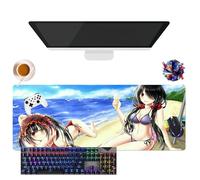 Générique Tappetino per mouse Anime Date a Live Tokisaki Kurumi | Tappetino per mouse impermeabile extra large | base in gomma antiscivolo per PC, portatile, e-Sport (8, 31.5" × 11.8" × 0.12")