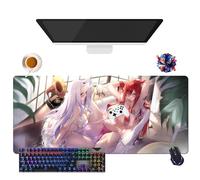 Générique Tappetino per mouse Anime Fairy Tail Lucy Erza Wendy Mirajane | Tappetino per mouse impermeabile extra large | base in gomma antiscivolo per PC, portatile, e-Sport (2, 35.4" × 15.7" × 0.12")