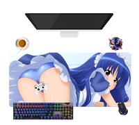 Générique Tappetino per mouse Anime Fairy Tail Lucy Erza Wendy Mirajane | Tappetino per mouse impermeabile extra large | base in gomma antiscivolo per PC, portatile, e-Sport (5, 35.4" × 15.7" × 0.12")