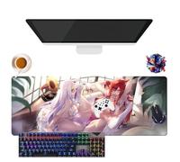 Générique Tappetino per mouse Anime Fairy Tail Lucy Erza Wendy Mirajane | Tappetino per mouse impermeabile extra large | base in gomma antiscivolo per PC, portatile, e-Sport (2, 31,5" × 11,8" × 0,12")