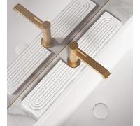 Générique Tappetino per rubinetto per lavello da cucina, a forma di U diatomite ad asciugatura rapida, protezione per lavandino super assorbente, paraspruzzi senza slittamento per cucina, bagno