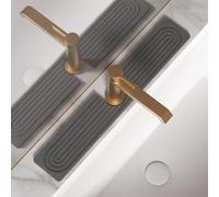 Générique Tappetino per rubinetto per lavello da cucina, a forma di U diatomite ad asciugatura rapida, protezione per lavandino super assorbente, paraspruzzi senza slittamento per cucina, bagno