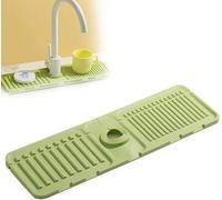 Générique Tappetino per rubinetto per lavello da cucina, protezione antispruzzi, tappetino per asciugatura in silicone, vassoio per lavello in pietra ad asciugatura rapida, tappetino per rubinetto per