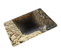 Générique Tappeto con effetto di illusione ottico 3D - Tappeto antiscivolo a illusione di abisso infinito, zerbino per ingresso, per interni esterni, camera da, bagno, ingresso porta d'ingresso