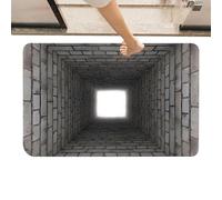 Générique Tappeto d'illusione ottico, 80 x 50 cm, tappeto divertente antiscivolo - Moquette foro 3D, per compleanno, Halloween, feste, capodanno, casa, ingresso soggiorno, camera