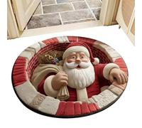 Générique Tappeto d'illusione | Tappeto morbido natalizio antiscivolo | porta con illusione ottica 3D - per sedie, , soggiorno, camera da e casa