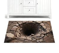 Générique Tappeto in 3D con illusione ottica, tappeto interattivo, antiscivolo e lavabile, effetto foro illusione, per casa, ufficio, camera da, adulti