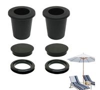 Générique Tappo ad Anello per Foro 'Ombrello, Tavolo da Giardino, Set di 6 Inserti da Tavolo per Ombrello, Adattatore per Foro da 2 a 2,5 Pollici, per ombrelloni, terrazza, caffè, Spiaggia PIC-nic