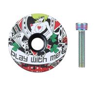 Générique Tappo Superiore per Casco da Bicicletta - Coperchio da 1,22 Pollici | Bullone in Alluminio - Tappo Leggero e per da 28,6 mm, Accessorio per Bicicletta ad Alta Resistenza e