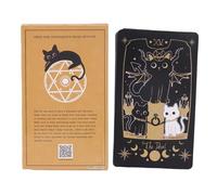 Générique Tarocchi Deck per principianti - Carte di Divinazione dei Tarocchi | Elegante gioco di carte per la meditazione | Deck di Tarocchi per studenti Adulti e anziani