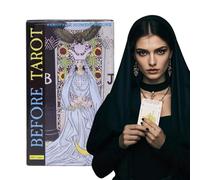 Générique Tarocchi Oracle Cards, 78 Card Deck, Classic English Version, Illustrated Beginner Guide, Fortune Divination Set, Ideal for Spiritual Readings, Meditation, Sorcery, Gift Use